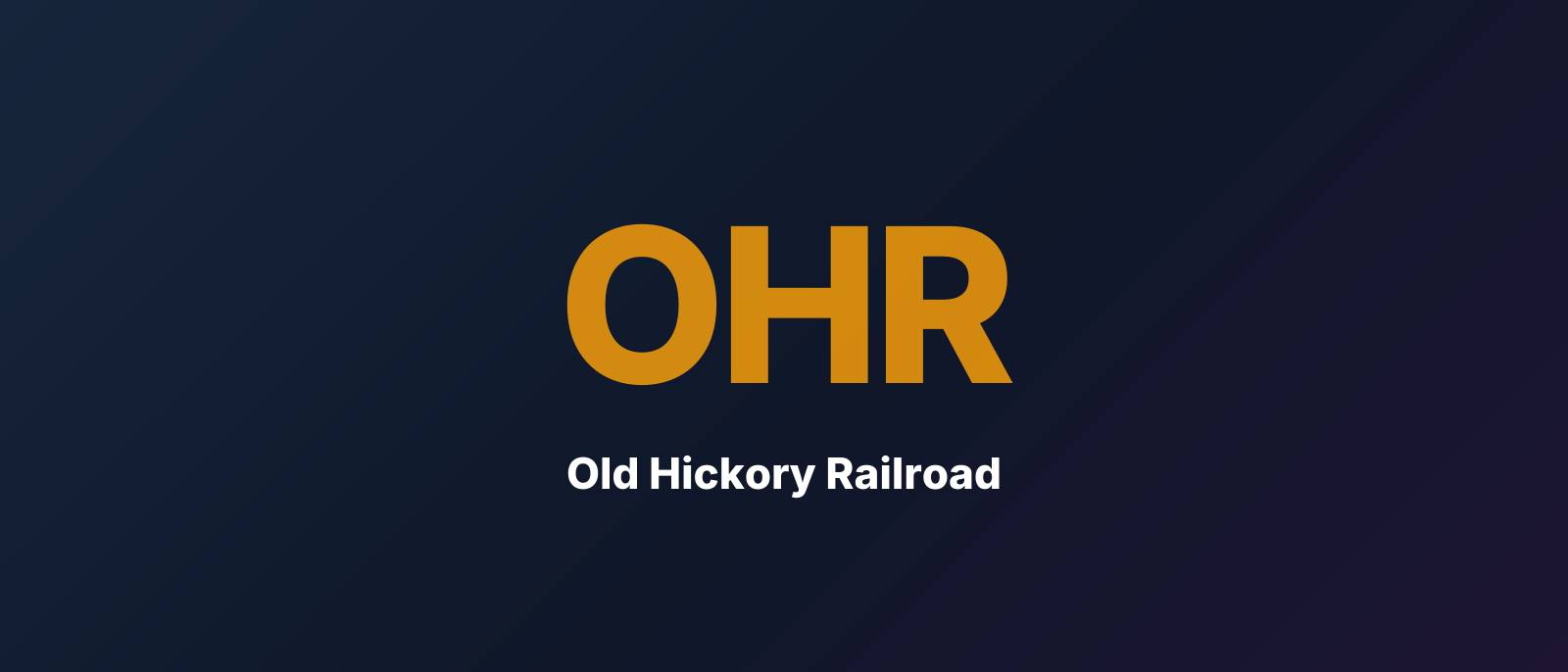 Old Hickory Railroad